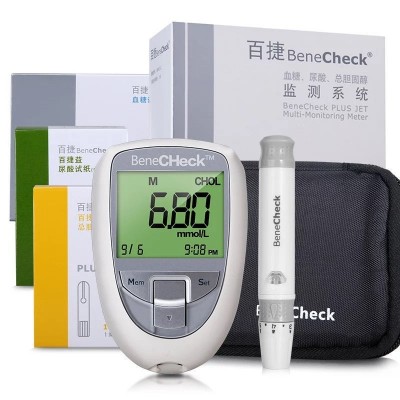 百捷尿酸試紙/血糖試紙/血脂總膽固醇試紙尿酸檢測儀家用試條配針