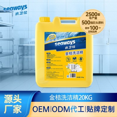 加工定制洗潔精廠家批發OEM貼牌加工去污去油餐具20KG大桶洗潔精