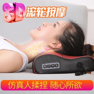 按摩枕頸椎按摩器頸部腰部背部全身多功能電動按摩靠墊按摩儀家用