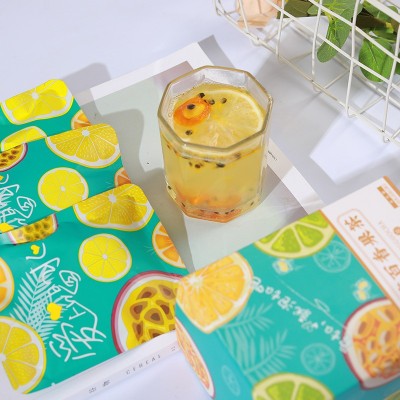 花果茶茶包 袋裝花茶蜂蜜檸檬片水果茶金桔檸檬百香果冷泡水果茶