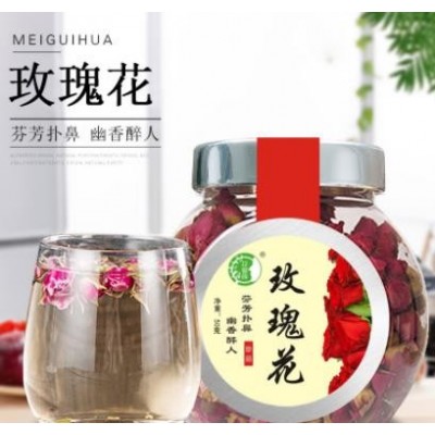 玫瑰花茶瓶裝罐裝單品組合花茶廠家批發源頭工廠