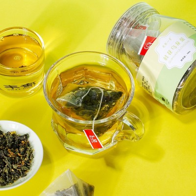 桂花烏龍茶 袋泡茶盒裝花茶三角茶包oem定制貼牌冷泡茶奶茶原料