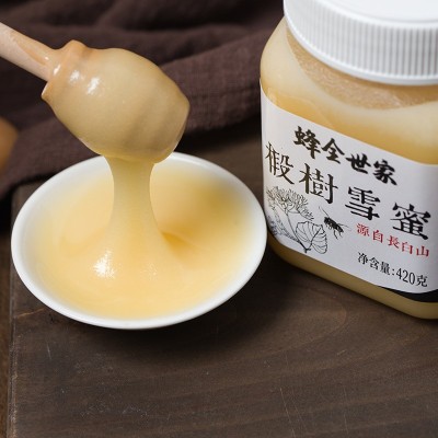 實力廠家東北長白山420g椴樹雪蜜結晶蜜現貨批發O E M 貼 牌加工
