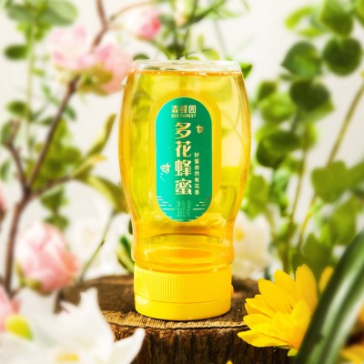 森蜂園百花蜂蜜300g純正蜂蜜天然蜂蜜便攜擠壓蜜貼 牌 代 加
