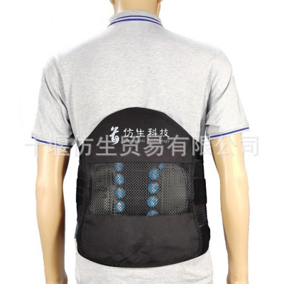 腰部椎間盤突出可調節透氣網布單側拉繩滑輪高強度可塑板護腰支撐
