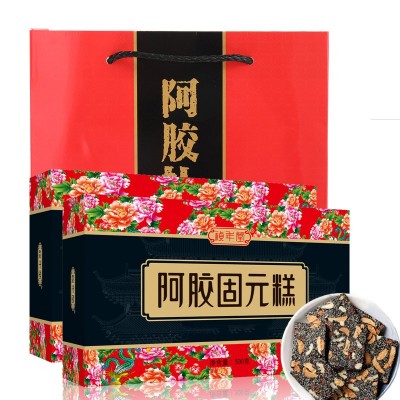 阿膠糕500g阿膠膏禮盒裝阿膠固元糕即食阿膠固元膏阿嬌糕山東