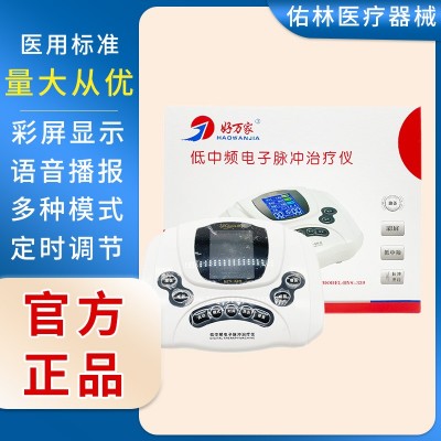 好萬家HYS-339低中頻電子脈沖理療儀家用數(shù)碼經(jīng)絡(luò)頸腰椎按摩儀器