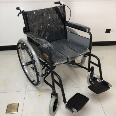廠家批發輪椅折疊輕便帶坐便老年人便攜殘疾人輪椅車手推代步