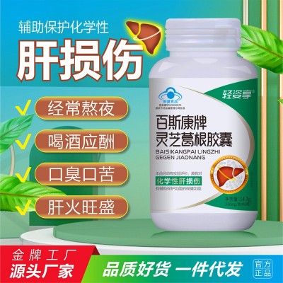 護肝 現貨 靈芝葛根膠囊 非護肝茶藍帽 養肝化學性肝損正品批發