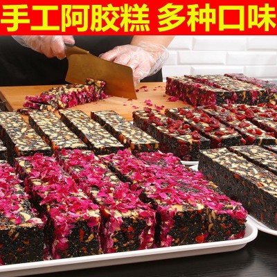 山東東阿手工阿膠糕即食 女士型驢皮阿膠膏ejiao阿膠糕熬制代發