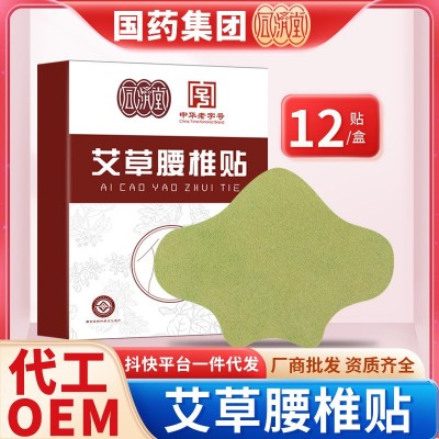 國藥集團同濟堂艾草腰椎貼 隨身溫灸8小時自發熱腰部艾灸貼批發