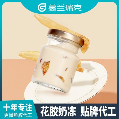 牛奶花膠即食花膠奶凍廠家滋補廣式甜品魚膠罐頭輕食代餐鮮燉魚膠