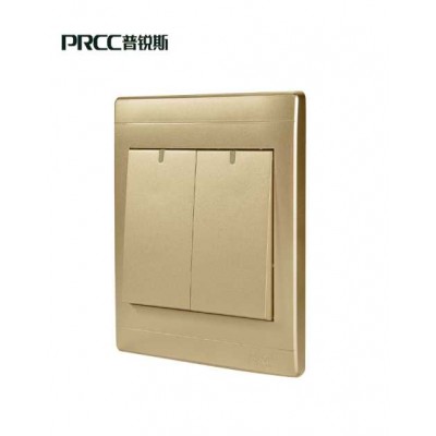 prcc開關插座香檳金開關插座批發