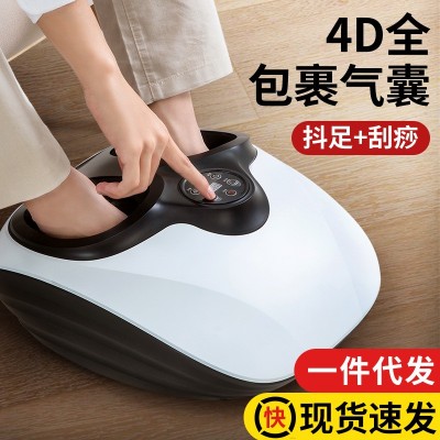 全自動(dòng)足療機(jī)揉捏家用足底足部腳底腿部按摩器全包裹加熱足療儀