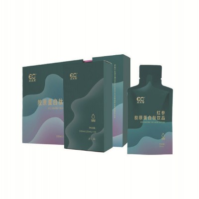 現貨紅參魚膠原蛋白肽飲品小分子肽固體飲料口服液酵素粉益生菌