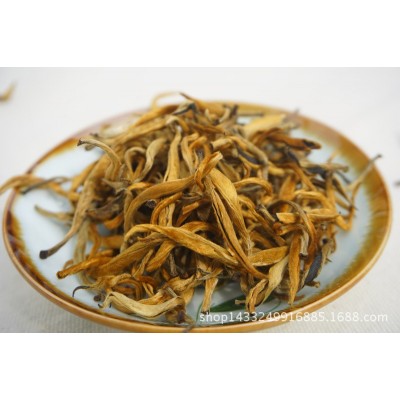 新茶單芽滇紅茶 蜜香大金芽 散裝稱重500克 云南普洱茶葉