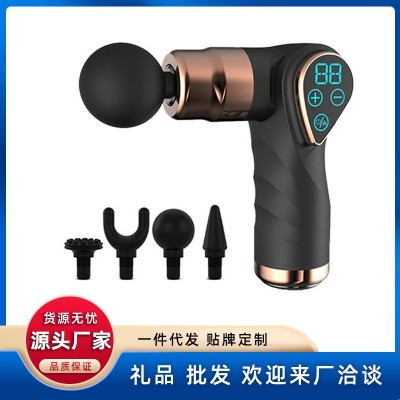 熱敷折疊筋膜槍按摩槍肌肉放松器頸膜槍迷你筋膜搶電動按摩器家用