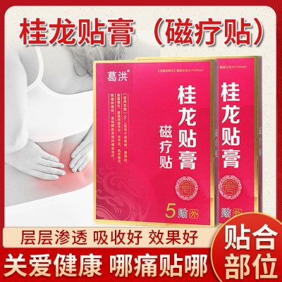葛洪桂龍貼膏 腰椎間盤突頸椎病肩周腰椎貼 葛洪桂龍膏藥冷敷貼