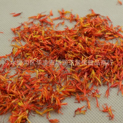 新疆紅花不摻料批發(fā)新貨草紅花茶500g散裝泡腳配艾草紅花