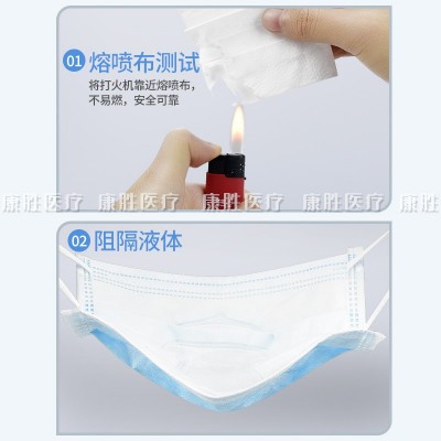 億之伴洛華獨(dú)立包裝一次性醫(yī)用外科口罩三層口罩無(wú)紡布口罩成人