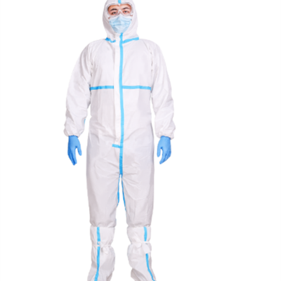 富朗醫(yī)療隔離衣隔離服一次性防護(hù)服連體式防護(hù)全身帶帽工作服