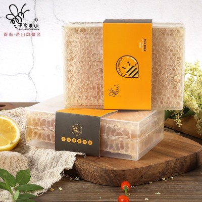 蜂巢蜜廠家 盒裝農家土蜂蜜自產巢蜜500g 蜂蜜禮盒裝批發