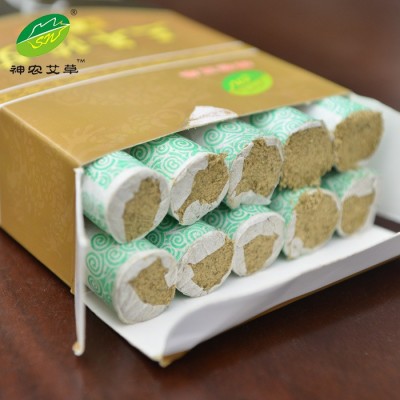 神農艾草南陽艾條廠家大量艾葉條批發(fā)三年陳艾條艾灸條純艾條