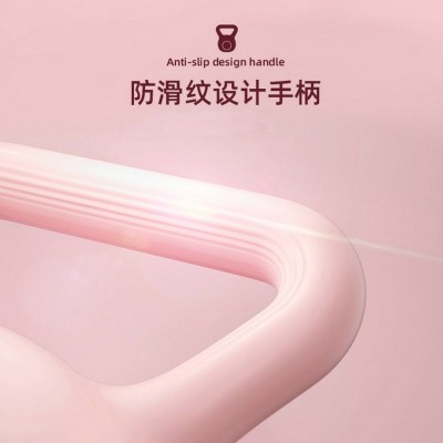 跨境新款女士壺鈴彩色健身運(yùn)動(dòng)家用提壺啞鈴練臀翹臀深蹲力量訓(xùn)練
