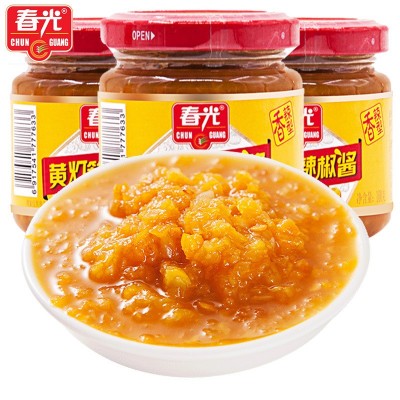 春光黃燈籠辣椒醬（香辣）100g炒菜下飯辣椒醬批發