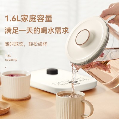 瑞本ranbem宿舍養生壺可預約家用多功能玻璃煮茶器辦公室電熱水壺