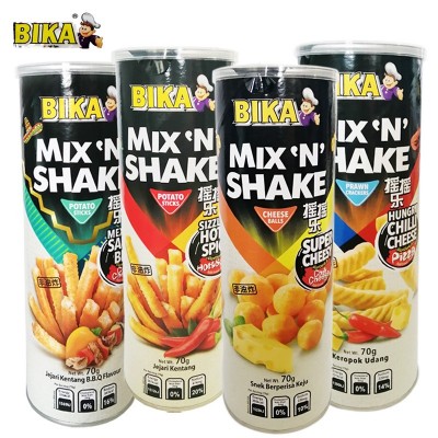 [包郵]BIKA 搖搖樂薯片蝦條芝士球 70g/桶 馬來西亞原裝進口