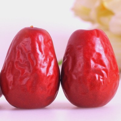 廠家直供新疆紅棗和田大棗駿棗500g 干棗子代發肉厚核小零食紅棗