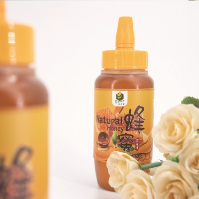 達爾蜜百花蜜500g液態蜂蜜送禮土蜂蜜百花蜂蜜批發原蜜