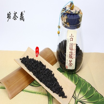 四川雅安藏茶工廠直供黑茶1號散茶250g牛皮紙袋裝現(xiàn)貨批發(fā)