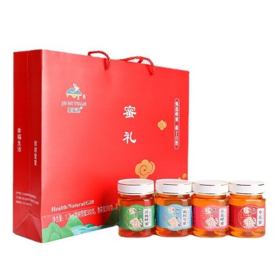 聚蜜源蜂蜜禮盒蜜禮婚宴喜蜜伴手禮農(nóng)家過節(jié)送禮拜年禮1箱6盒