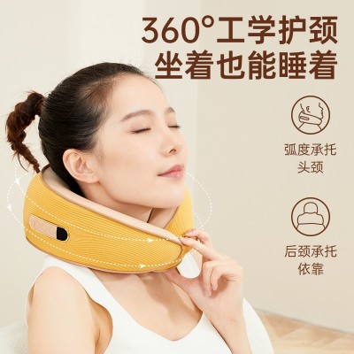 新款U型枕按摩頸椎按摩器頸部按摩儀車載按摩枕家用揉捏肩頸