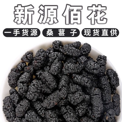 批發散裝新貨桑葚干 廠家直供免洗無沙即食桑椹果 花果茶黑桑葚子