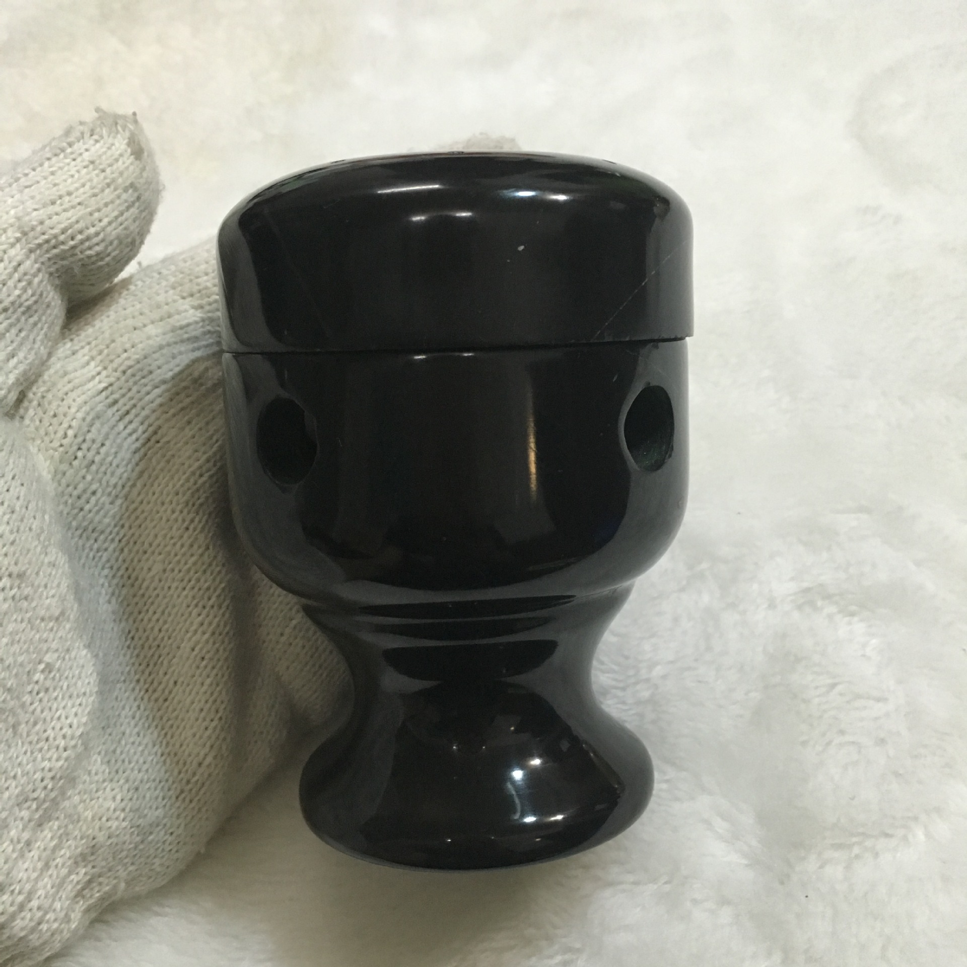 砭石溫灸器 砭石艾灸爐 砭石艾灸盒 螺紋砭石艾灸器 -4