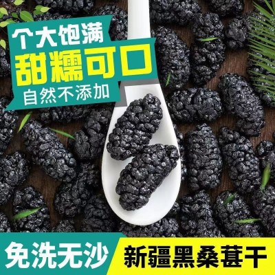 新疆黑桑葚干桑葚子干果1斤裝香甜可口花果茶泡水泡茶支持代發