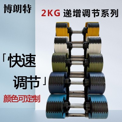可調(diào)節(jié)啞鈴鑄鐵噴涂啞鈴防滾動(dòng)啞鈴套裝健身器材家用20kg-38公斤