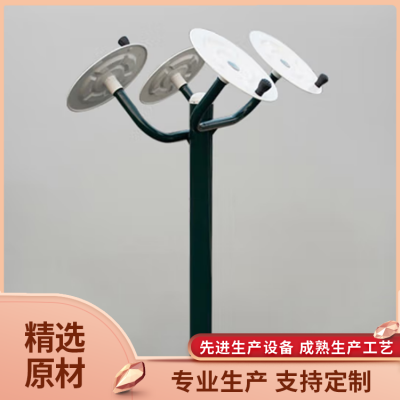 公園塑木健身器材太極柔推器 增強心肺及下肢的協調性